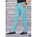 Mens Lycra Stretch Casual Pants Slim Fit