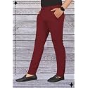 Mens Lycra Stretch Casual Pants Slim Fit