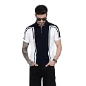 Mens Modern Vertical Stripe Polo T-Shirt 