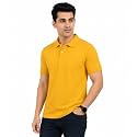 Mens Mustard Yellow Polo T-Shirt Short Sleeve