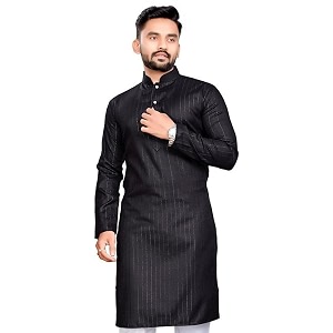 Mens Plain Cotton Kurta Simple Ethnic