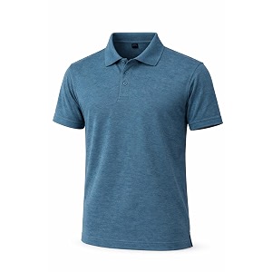 Mens Polo T-Shirt Breathable Moisture-Wicking Soft
