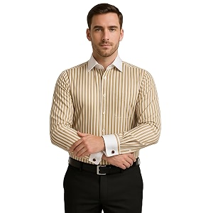 Mens Premium Cotton Formal Dress Shirt -