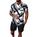 Mens Printed Co-Ord Set Plus Size