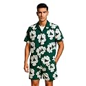 Mens Printed Co-Ord Set Plus Size