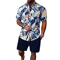 Mens Printed Co-Ord Set Plus Size
