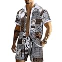 Mens Printed Co-Ord Set Plus Size