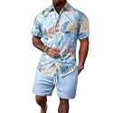 Mens Printed Co-Ord Set Plus Size