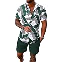 Mens Printed Co-Ord Set Plus Size