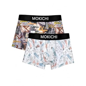 Mens Printed Trunks Pack of 2