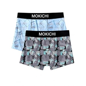 Mens Printed Trunks Pack of 2