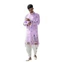 Mens Pure Cotton Kurta Dhoti Set 