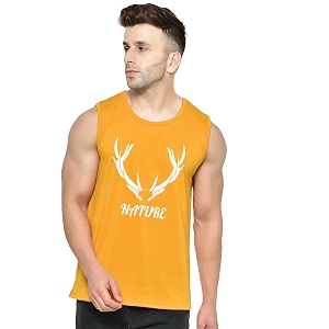 Mens Sleeveless T-Shirt - 100 Pure Cotton