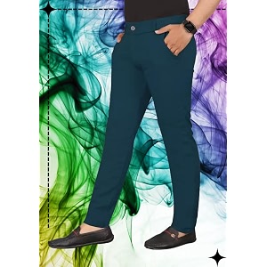 Mens Slim Fit Casual Chinos Pants Stretch