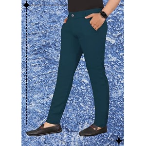 Mens Slim Fit Casual Chinos Pants Stretch