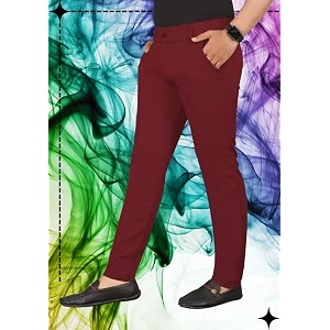 Mens Slim Fit Casual Chinos Pants Stretch