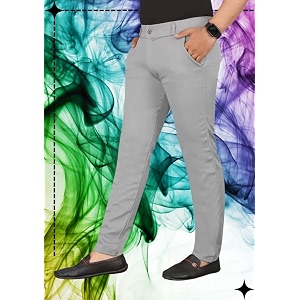 Mens Slim Fit Casual Chinos Pants Stretch
