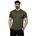 Mens Solid Gym T-Shirt Slim Fit