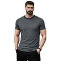 Mens Solid Gym T-Shirt Slim Fit