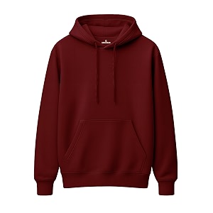 Mens Solid Hoodie 100 Cotton Fleece