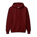 Mens Solid Hoodie 100 Cotton Fleece