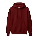 Mens Solid Hoodie 100 Cotton Fleece