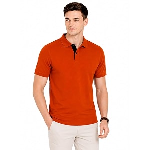 Mens Solid Polo T-Shirt Short Sleeve