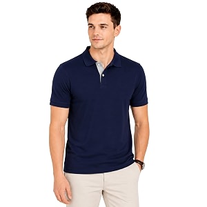 Mens Solid Polo T-Shirt Short Sleeve