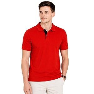 Mens Solid Polo T-Shirt Short Sleeve