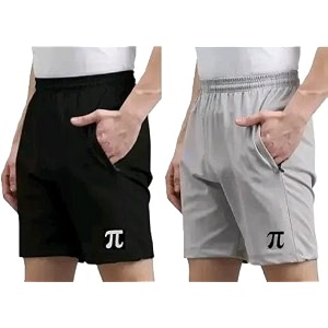Mens Solid Sports Shorts Combo Pack of