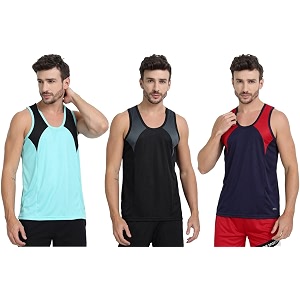 mens sports vest - lightweight amp breathable polyester vest for gym running and casual