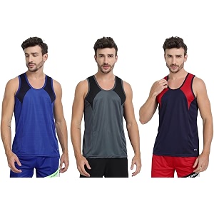 mens sports vest - lightweight amp breathable polyester vest for gym running and casual