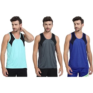 mens sports vest - lightweight amp breathable polyester vest for gym running and casual