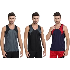 mens sports vest - lightweight amp breathable polyester vest for gym running and casual
