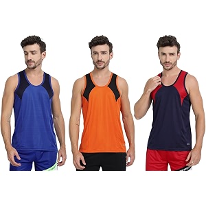 mens sports vest - lightweight amp breathable polyester vest for gym running and casual
