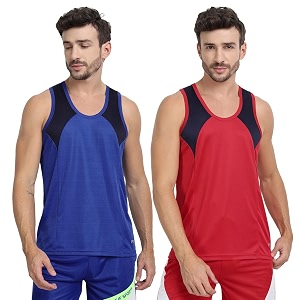 mens sports vest - lightweight amp breathable polyester vest for gym running and casual