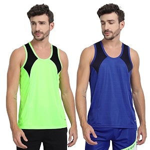 mens sports vest - lightweight amp breathable polyester vest for gym running and casual