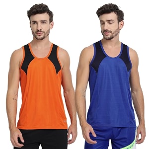 mens sports vest - lightweight amp breathable polyester vest for gym running and casual