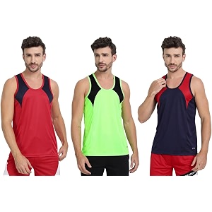 mens sports vest - lightweight amp breathable polyester vest for gym running and casual