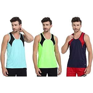 mens sports vest - lightweight amp breathable polyester vest for gym running and casual