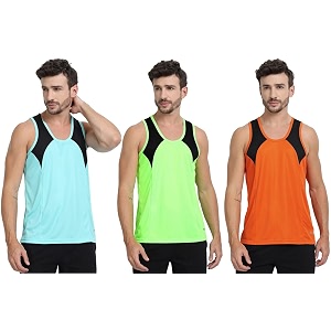 mens sports vest - lightweight amp breathable polyester vest for gym running and casual