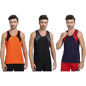 mens sports vest - lightweight amp breathable polyester vest for gym running and casual