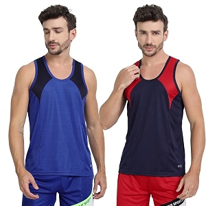 mens sports vest - lightweight amp breathable polyester vest for gym running and casual