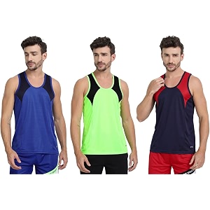 mens sports vest - lightweight amp breathable polyester vest for gym running and casual