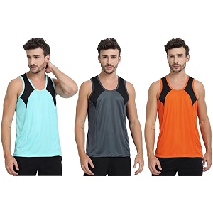 mens sports vest - lightweight amp breathable polyester vest for gym running and casual