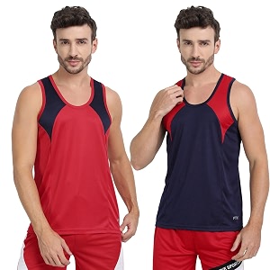 mens sports vest - lightweight amp breathable polyester vest for gym running and casual
