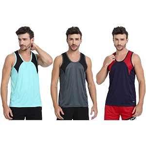 mens sports vest - lightweight amp breathable polyester vest for gym running and casual