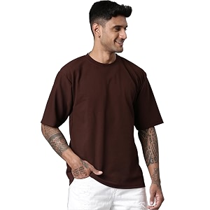 Mens Stylish Round Neck Textured 3 4th