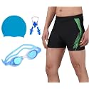 Mens Swim Trunks Set with Swimming Goggles