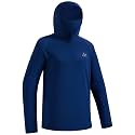Men’s UPF 50+ Hoodie Shirt with Mask Long Sleeve Permanent UV Sun Protection Neck Gaiter Performance T for Outdoor